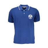 North Sails Blue Cotton Polo Shirt -   -  North Sails.